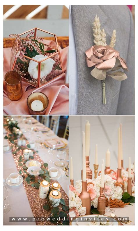 Glamorous Rose Gold Wedding Color Schemes For Your 2020 Wedding