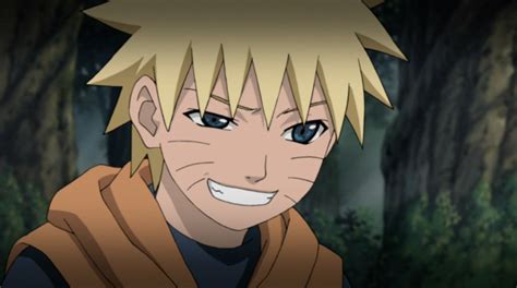 An Anime Character With Blonde Hair And Blue Eyes Smiles At The Camera