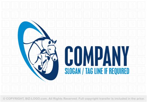 Horse Jumping Logo Design