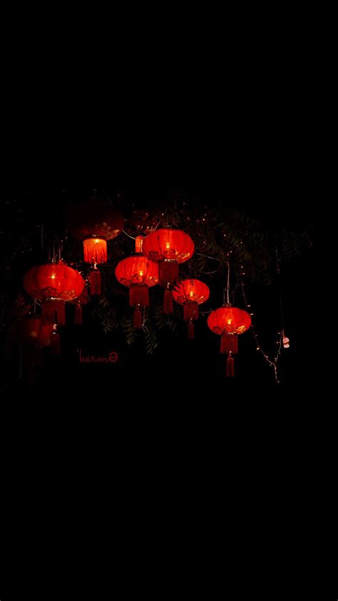 Red Lanterns Chinese Karma Logo Apple Wallpaper Iphone Clean