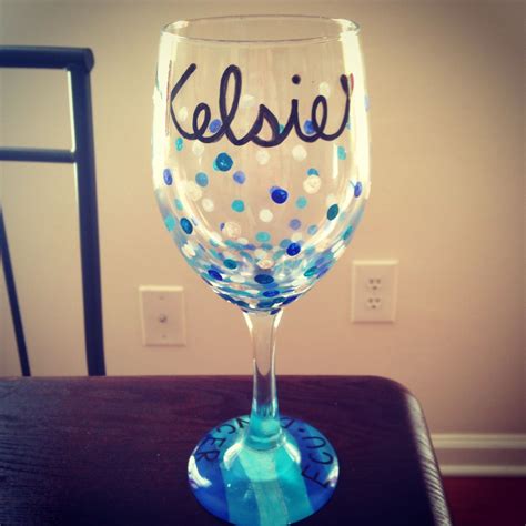 Diy Wine Glass Enamel Paint Put In Cool Oven Bake At 350 For 30 Minutes Diy Wine Glasses