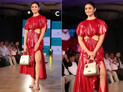 Brahmastra Actress Alia Bhatt Looks Adorable In Hot Red Dress At The