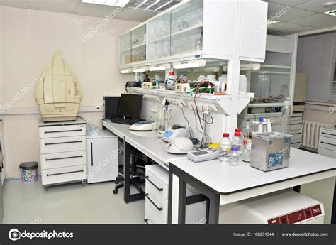 Interior Of A Modern Scientific Laboratory — Stock Photo © Sergunt