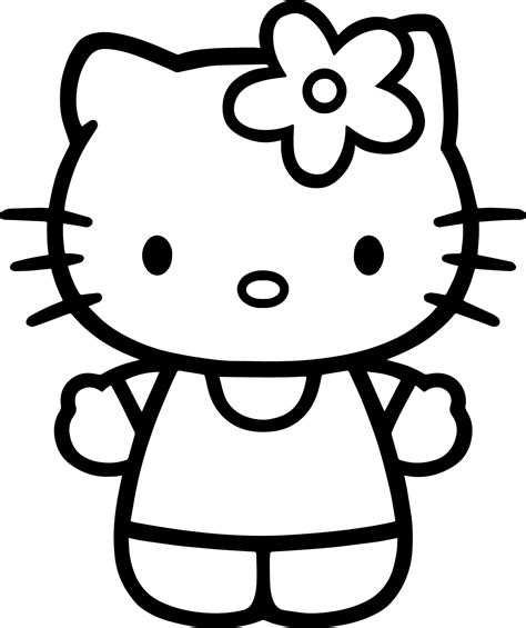 Free hello kitty coloring pages dancing. Hello Kitty Face Drawing at PaintingValley.com | Explore ...