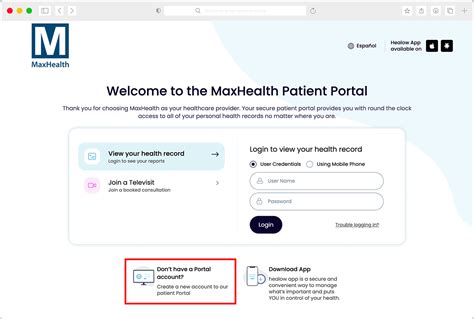 Sign In Without Account Maxhealth