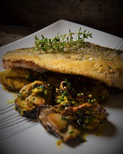 Filets de bar à la plancha de Chez la guillaumette et ses recettes de