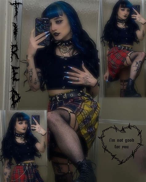 Goth Egirl Punk Emo Gothic Fashion Tattoos Piercings Instagram Edit