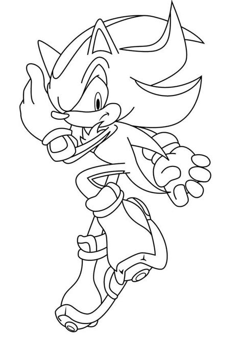 Sonic Wolf Coloring Pages