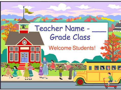 Welcome Back To School Powerpoint Template Teaching Resources