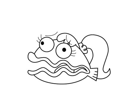 Fish Hook Coloring Pages