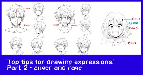 Angry Anime Face Drawing