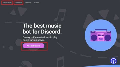 How To Add Groovy To Discord Add Music Bot To Play Music