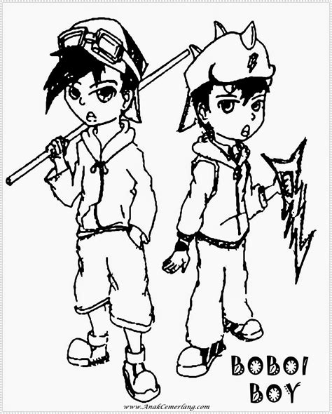 Sketsa gambar mewarnai kartun boboiboy halilintar terbaru. Mewarnai Gambar Boboiboy Bagian 1 | Anak Cemerlang