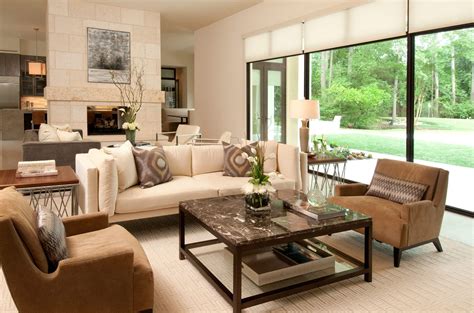Cozy and Comfortable American Living Room Interior