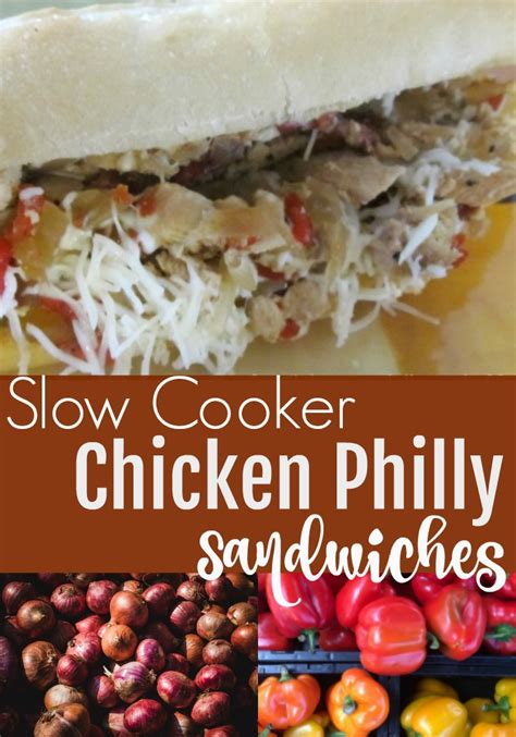 Slow Cooker Chicken Philly Sandwich Recipe