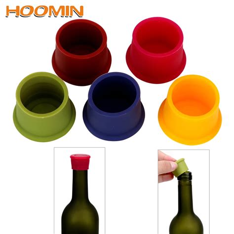 Hoomin Wine Bottle Sealers Leak Free Silicone Durable Beer Bottle Cap