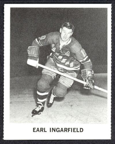 1965 Coca Cola Coke Earl Ingarfield N Mint New York N Y Rangers Hockey