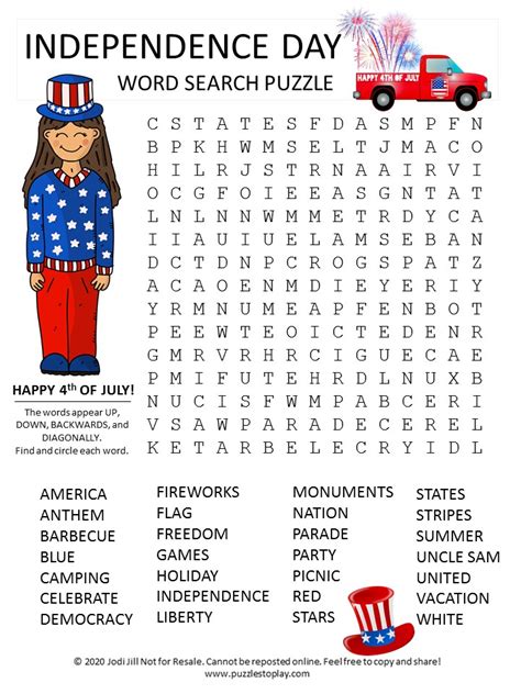 Watch our video to learn how you can create a puzzle inside of a puzzle, commonly called a hidden message word search puzzle! 4th of July Word Search Puzzles - Puzzles to Play