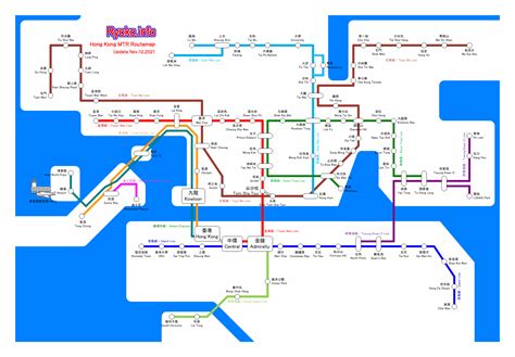 Hong Kong Metro Map Subway Map Mtr Map 2023 46 Off