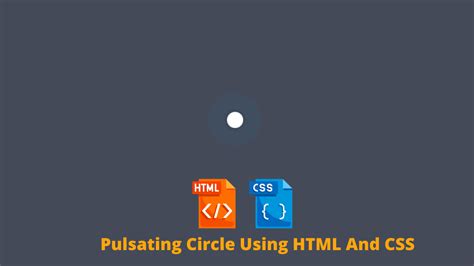 Create Circle Animation Using Html And Css