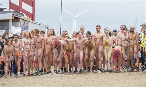 Hundreds Of NAKED Runners Strip Off For Denmarks Annual Roskilde