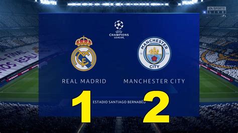 Real Madrid Vs Manchester City Uefa Champions League