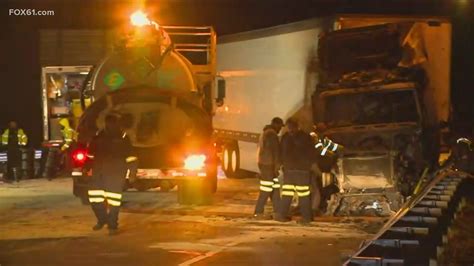 Severe Injuries Reported After Tractor Trailer Van Collide Head On In