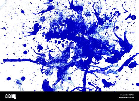 Abstract Blue Color From Splash Water Color For Background Template