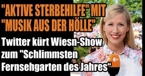 Doch dieses outfits sorgt für hohn und spott. "ZDF-Fernsehgarten", 20.09.20: Obszönitäten im Leder ...