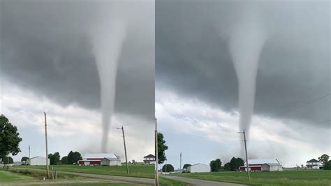 Tornado Caught On Camera Near West Milton Ohio