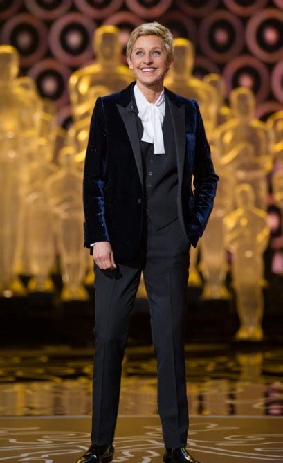 Oscars 2014 Ellen Degeneres Heads Up Saint Laurents Tuxedo Takeover Telegraph