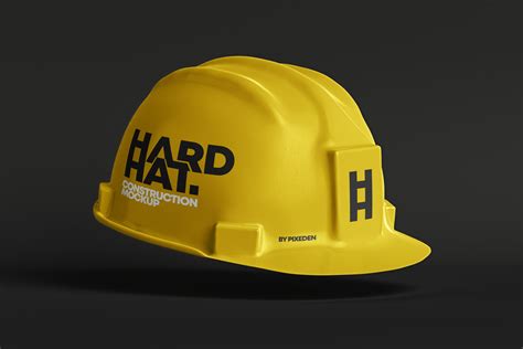 psd hard hat construction mockup psd mock  templates pixeden