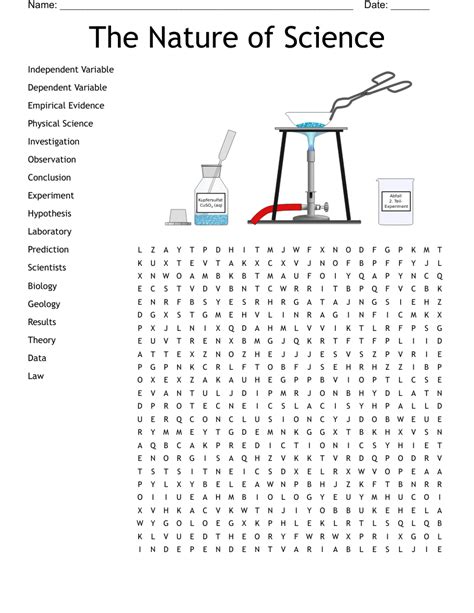 The Nature Of Science Word Search Wordmint