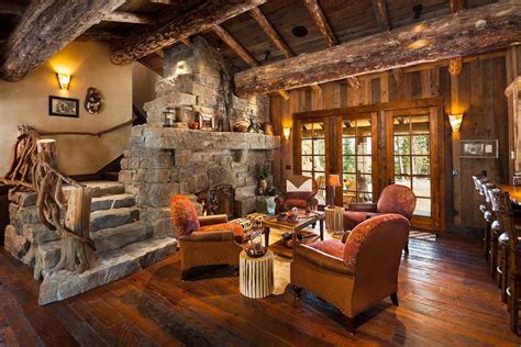 Casa Rústica Cabin Interior Design Log Cabin Interior Rustic Living