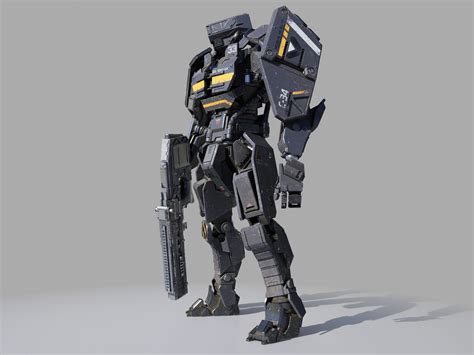 Sci Fi Soldier 3d Model Rigged Cgtrader