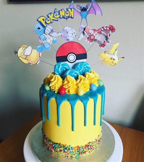 This Lovely Cake Topper Comes With Various Pokémon As In The Display