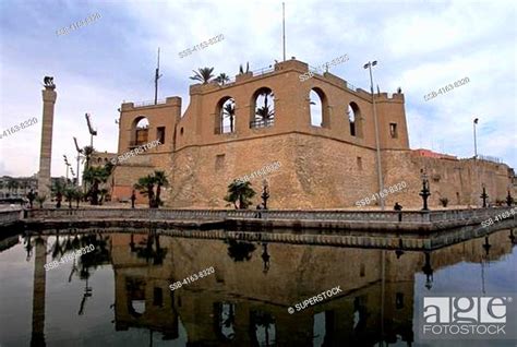 Libya Tripoli Red Castle And National Museum Stock Photo Picture