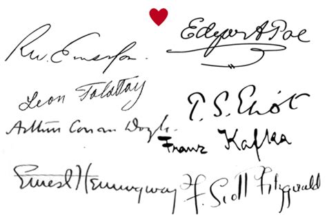 Famous Author Signatures Books Literature The Sexy Librarian