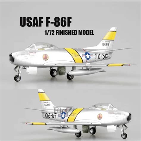 Usaf F 86f 172 Aircraft Finished Plane Easy Model Non Diecast 3399