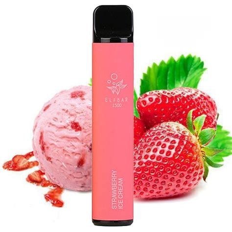 Elf Bar 1500 Disposable Device 850mah Strawberry Ice Cream 5