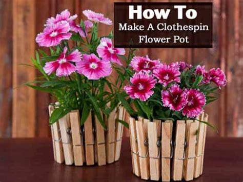 Experienced sugarcrafter and cake decorator carol haycox will show you how in easy to follow steps how to make lovely spring sugar flowers using fmm cutters. How To Make A Clothespin Flower Pot