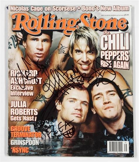 Red Hot Chili Peppers Signed Magazine Current Price 300