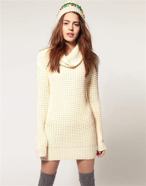 Cowl Neck Sweater Dress Picture Collection