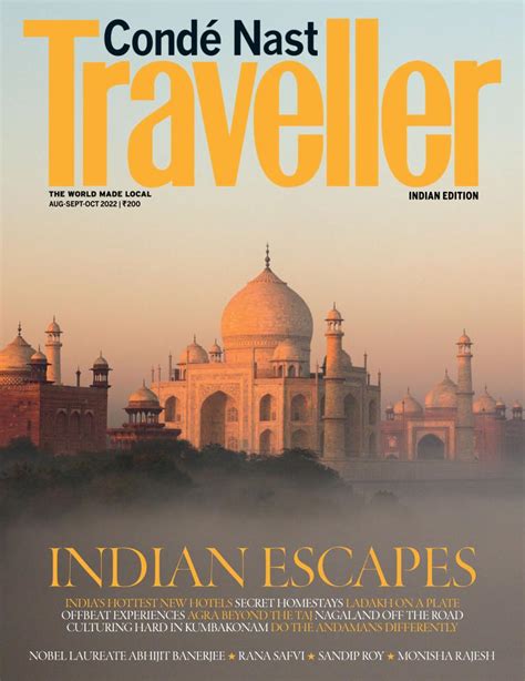 Cond Nast Traveller India August September October Digital Discountmags Com