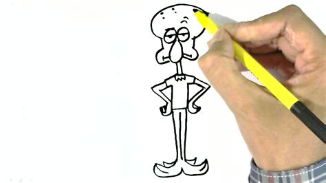How To Draw Squidward Q Tentacles Spongebob Squarepants Easy Steps For