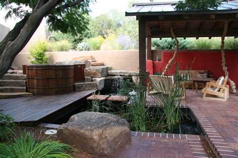 An asian inspired pergola design complements simple garden. Indonesian-Inspired Pergola - Asian - Landscape ...