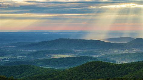Sunrays Over The Blue Ridge Mountains Photograph By Lori Coleman Pixels