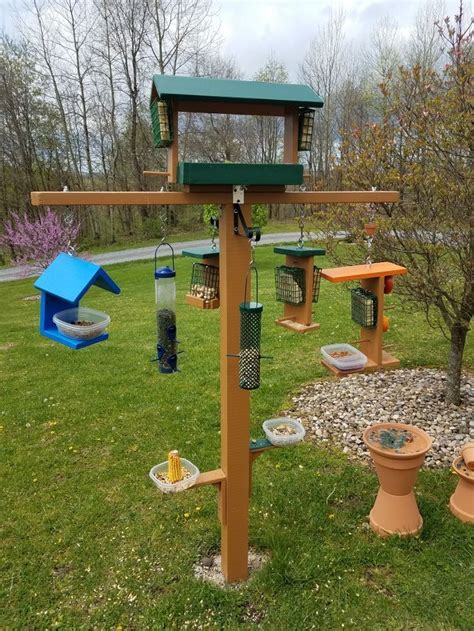 Bird Feeder Station With Open Airplatform Feeder Bluebird Feeder