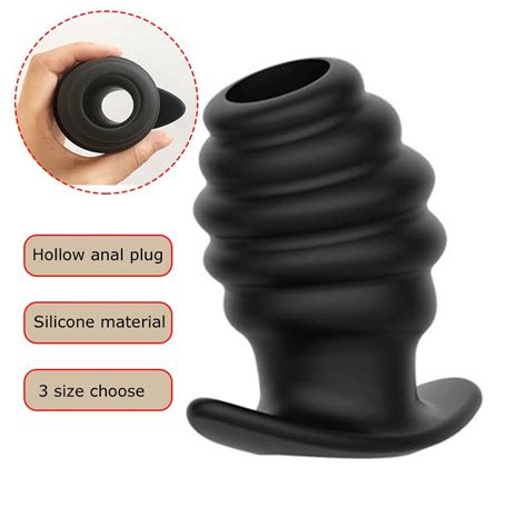Screw Hollow Anal Butt Plug Silicone Vaginal Speculum Sex Toys Prostate Massager Anus Expander