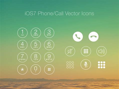 Ios7 Phonecall Vector Icons Psd Uidownload